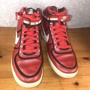 Nike Vandal High Men Sz 12 University Red/Black Sneakers 621187-600 Used No Box